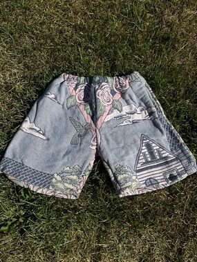 Upcycled Cotton Tapestry Shorts